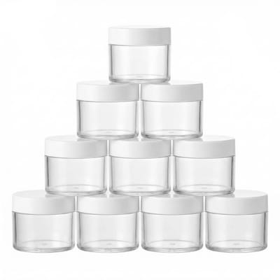 Allecto - Refillable Plastic Jars - Cosmetic Containers - 30ml - Wit - Perfect voor Makeup en Scrubs - Handig voor Schoonheid en Sieraden - Lege Jars