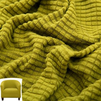 Jacquard Sofahoes Zachte Stretch Polar Fleece Eenpersoons Clubbank Hoezen Elastische Fauteuilhoezen Meubelbeschermer