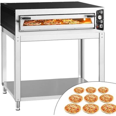 GGM Gastro Elektro Pizzaofen - 9x 34cm (Breit) - Manuell - inkl. Untergestell