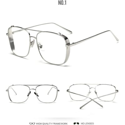 Lunettes Correctrices Homme Anti Lumière Bleue Transparentes Myopie Dioptries 0 à -6.0 Lunettes d'Ordinateur de Designer de Luxe Myopia -6