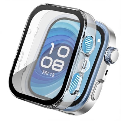 Screen protector - Geschikt voor Huawei Watch Fit 4 Pro - Full Cover Hard Case / Beschermend Hoesje - Transparant