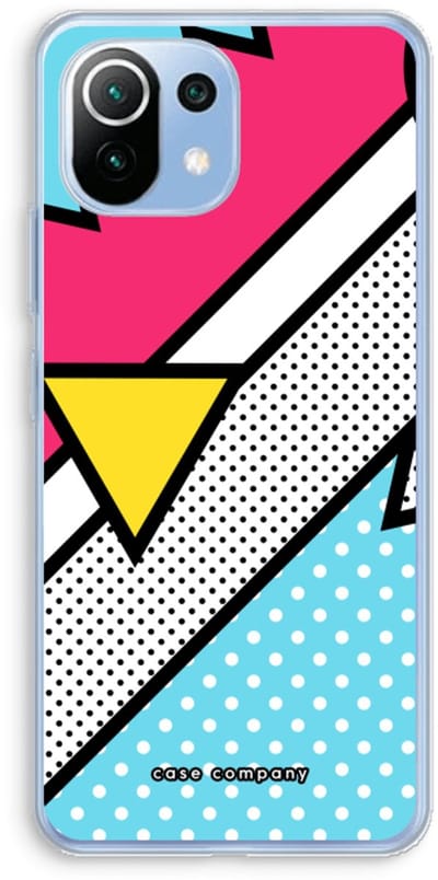 Case Company® - Hoesje geschikt voor Xiaomi Mi 11 Lite hoesje - Pop Art #3 - Soft Cover Telefoonhoesje - Bescherming aan alle Kanten en Schermrand