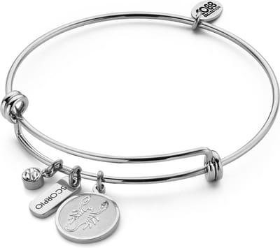 CO88 Collection Zodiac 8CB-90432 Stalen armband - Sterrenbeeld Schorpioen - Zilverkleurig