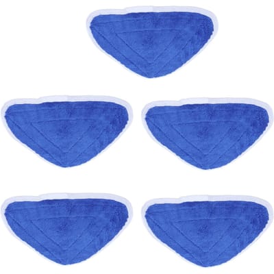 5PCS Tampon de Mop en Microfibre de Rechange Chiffon de Nettoyage pour Balai Vapeur Adapté pour la Série Vileda blue