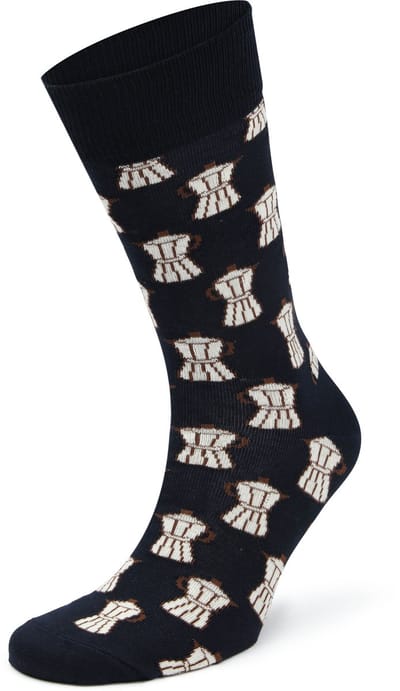 Happy Socks Sokken Moka Maker - Maat 41-46 - Heren - Grappige sokken - Halfhoge sokken