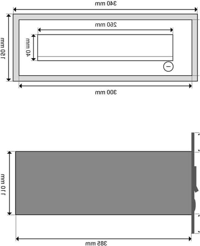 Inbouw brievenbus - Postbus brievenbak - Post ontvangen - Met naamplaatje - 385 mm diep - Roestvrij staal
