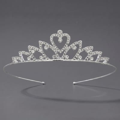 Kroon voor dames-Prinsessenkroon-Diadeem-Kroon-Strass-Elegant en Duurzaam - Geschikt voor Verschillende Gelegenheden-Haarsieraad-Stijl 6