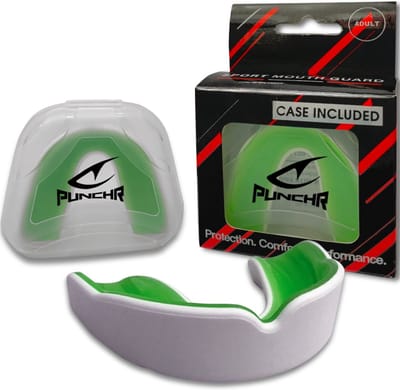 PunchR™ Pro Gel-Fit Gebitsbeschermer MG-008 Adult Wit Groen