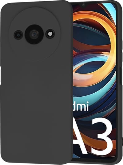 Hoesje geschikt voor Xiaomi Redmi A3/A3x - Techsuit Soft Flex Silicone Back Cover - Black