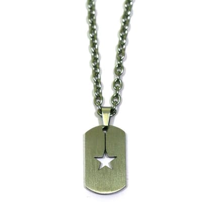 IbizaMen - Heren - ketting - ballchain - rvs - schakel - ster