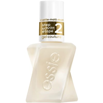 essie Gel Couture Matte top coat - nagellak die je gelmanicure thuis versterkt en beschermt - voor een langdurig mat effect - zonder UV-lamp - 13,5ml