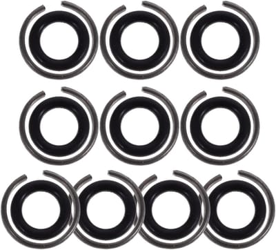 Slagschroevendraaier borgring set met O-ring 10 stuks dopsleutelhouder van ijzer en rubber voor werkplaats, industrie en klussen