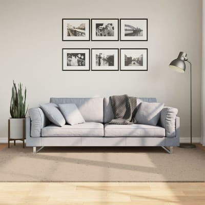 vidaXL - Vloerkleed - HUARTE - laagpolig - zacht - wasbaar - 160x230cm - zandkleurig