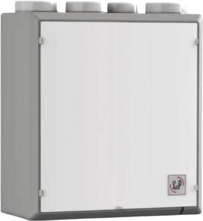 EnergiSava 260 S&P WTW Linker Uitvoering 310 m3/h Compacte en Lichtgewicht Warmteterugwinunit