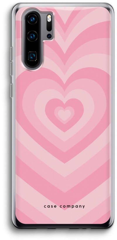 Case Company® - Hoesje geschikt voor Huawei P30 Pro hoesje - Hart Roos - Soft Cover Telefoonhoesje - Bescherming aan alle Kanten en Schermrand