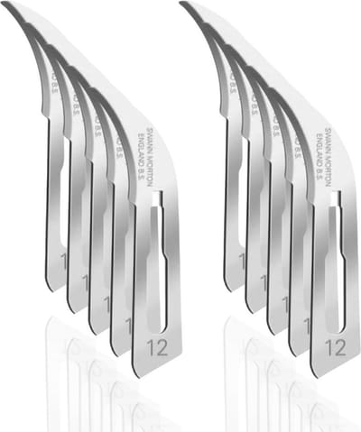 Swann Morton - Blue - Scalpel Mesjes - Niet Steriel - Scalpel / Bistouri Mesjes - Maat 12 - 10 Stuks