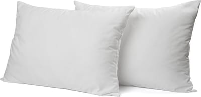 Eleganzzz Kussensloop Hotelsluiting Percal Katoen - Wit - Kussensloop 60x70cm - Kussenslopen set van 2 - 100% Katoen