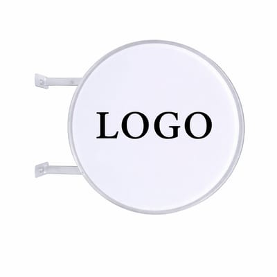 Ronde Lichtbak - Reclamebord Verlicht - Winkelpromotie - Dubbelzijdig Waterdicht - 50 cm diameter - Wit