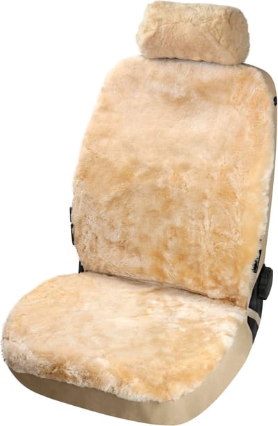 Walser Autostoelhoes Lamsvel beige - 1 stuk