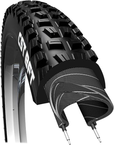Luxe Mountainbike Band 27.5x2.40 Inch Zwart Vouwbaar Hoge Kwaliteit