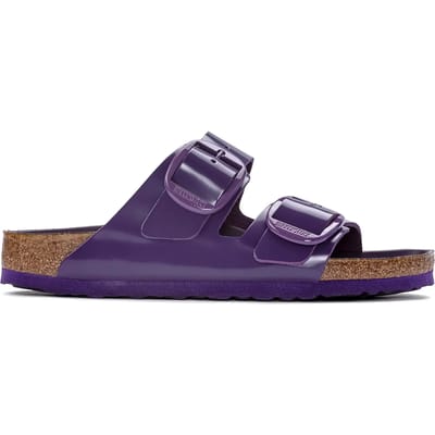 Dames muiltjes Birkenstock Arizona Big Buckle Natural Leather Patent