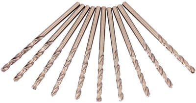 Dailygoods- Boorbit M35 Cobalt - 10 Stuks - Hoge Hardheid - Voor Roestvrij Staal - Ideaal voor Metaalbewerking - 135-Graden Split-Point Tip - Boorset