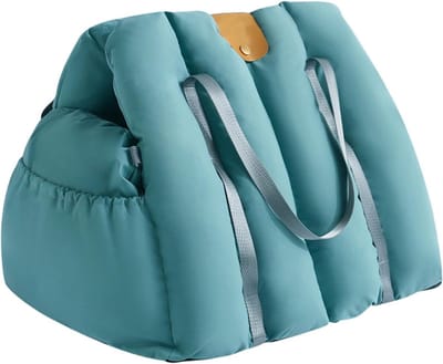 Honden Autostoel - Reisbed Auto - Veilig Reizen - Verhoogd Zitvlak - 46 x 57 x 43 cm - Grijs