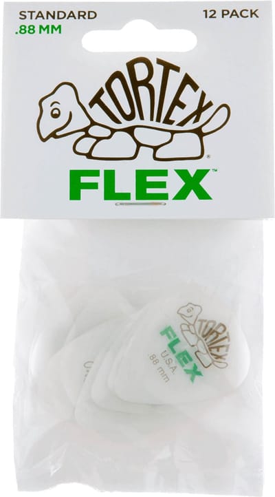Dunlop 428P88 Tortex Flex Standard Plectrum 0.88mm 12-Pack - Plectra, zakje met 12 stuks