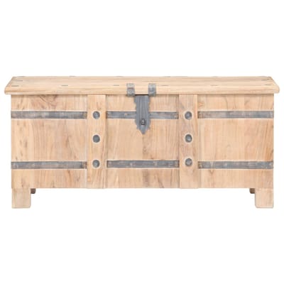 vidaXL - Opbergkist - 90x40x40 - cm - massief - acaciahout