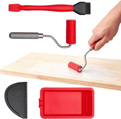Herbruikbare lijmrol voor houtbewerking, snelle en gelijkmatige grip voor timmer- en lijmprojecten, ideaal voor houtlijm en klussen