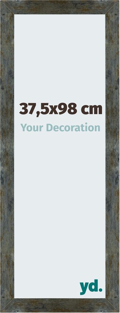 Your Decoration - Fotolijst 37,5x98 cm - MDF - Blauw Goud Gemeleerd - Mura