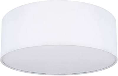 Plafondlamp 1 vlam Woonkamerlamp LED textiel, metaal, 1x LED warm wit, DxH 30x12 cm