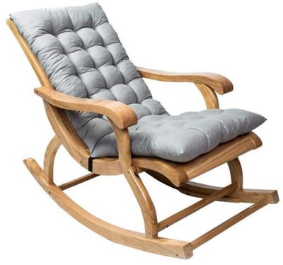 Allecto - Tuinkussen - Buiten kussen - Ergonomisch ontwerp - Grijs - Ligstoel kussen - Geschikt voor tuinstoelen - 120 x 50 x 12 cm