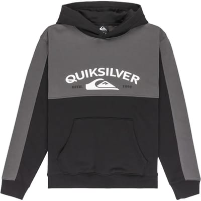 Quiksilver Knowledge Area Hoodie Zwart,Grijs 12 Years Jongens