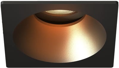 Ledvion – LED Inbouwspot Vierkant 81x81mm – Zwart – Dimbaar – Kantelbaar – GU10 – 2700K – 3W – IP20