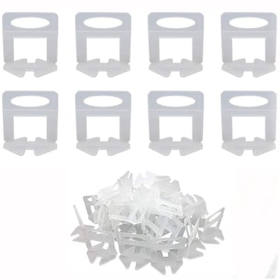 Dailygoods - Tegel Leveling Systeem - 400Pcs Clips - Eenvoudig te installeren - Geschikt voor professionele tegelzetters - Spacers voor keramische teg...