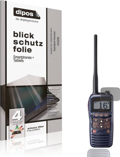 dipos – Matte Privacy Screenprotector geschikt voor Standard Horizon HX320E | Anti-Spy Beschermfolie
