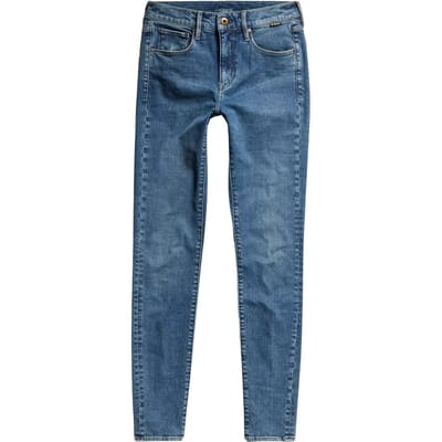 G-Star 3301 Skinny Jeans Faded Miami Blue Größe: W23L30 | Skinny Pants Outlet | Damen | Blau