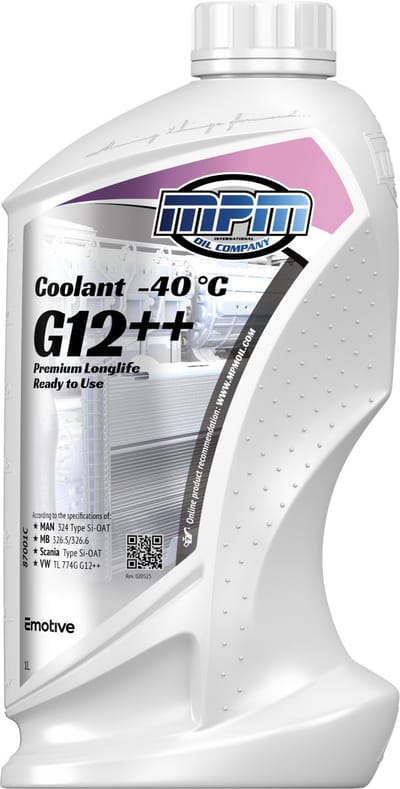 MPM Koelvloeistof -40 graden G12++ - 1 liter
