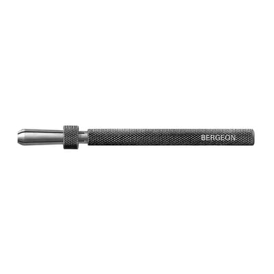 Bergeon-stiftklem 30432, met spantang en vergrendelingsschuif, opening: 0 tot 1,5 mm, gemaakt van messing