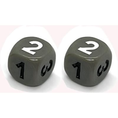 10 Stuks Getal 1 2 3 123 D6 14Mm Acryl Dobbelstenen 6-Zijdige Dobbelstenen Voor Bordspel Kubussen 6 Kleuren Leren Spel Accessoires grijs