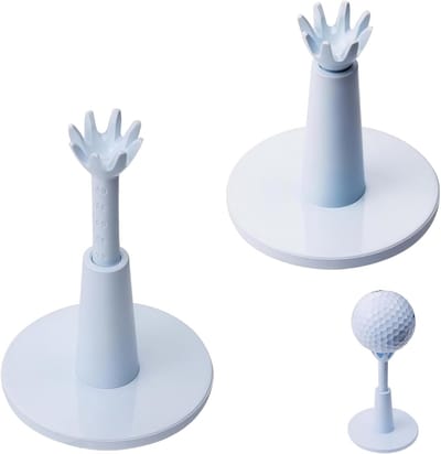 Set van 2 verstelbare rubberen golftees voor matten - Onmisbare golfaccessoires voor heren, onbreekbare en duurzame tees