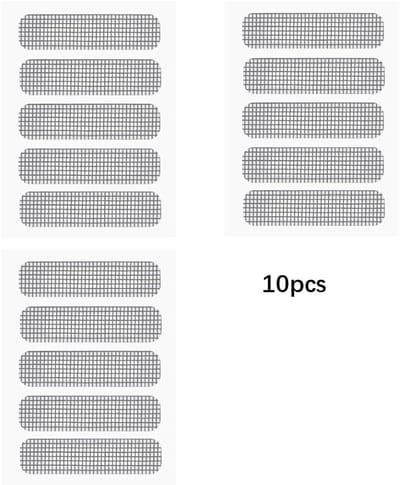 10 stuks klittenband voor horren voor deuren en ramen, watergaten, muggenwerende stickers, raamafvoeren, lekkende gaten, horgaten, reparatiepleisters