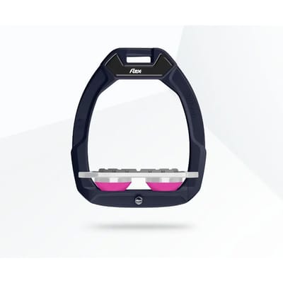 Veiligheidsstijl en paardrijden Plat Grip Rood/Grijs/Roze Flex-On Safe-On