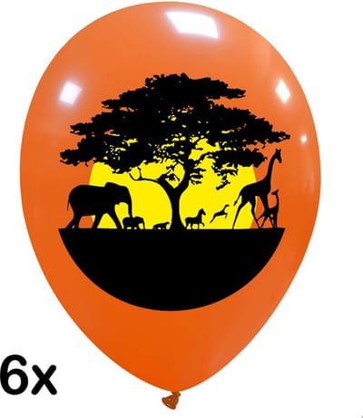 Savanne ballonnen, 6 stuks, 30cm