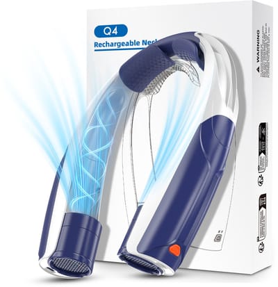 Draagbare NekVentilator - 6 standen Mini Ventilator met koeling- 6000 mAh Lange Batterijduur USB Oplaadbaar - ideaal Voor Buitensport woon-werkverkeer en Dagelijks Gebruik