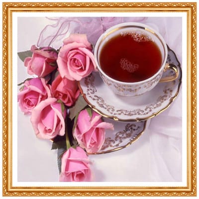 Diamant Rond Complet, Peinture Diamant 3D DIY, Peinture Diamant Tasse à Café, Broderie Diamant DIY 30x30CM brown