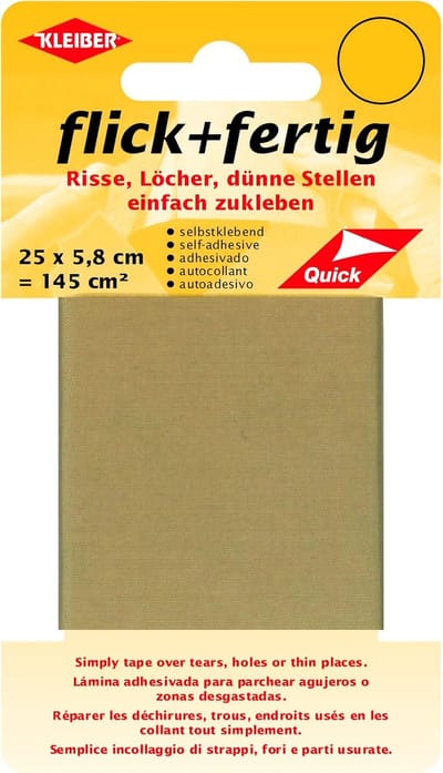 Reparatietape - Zelfklevende Patches - Gaten Dichten - Snelle Waterdichte Reparaties - 25 x 58 cm - Beige