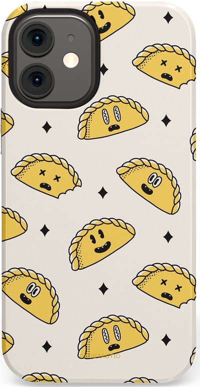 Casetastic Hoesje Geschikt voor Apple iPhone 12 Mini - Stijlvolle Beschermende Duo-layer Case - Pastei gerei