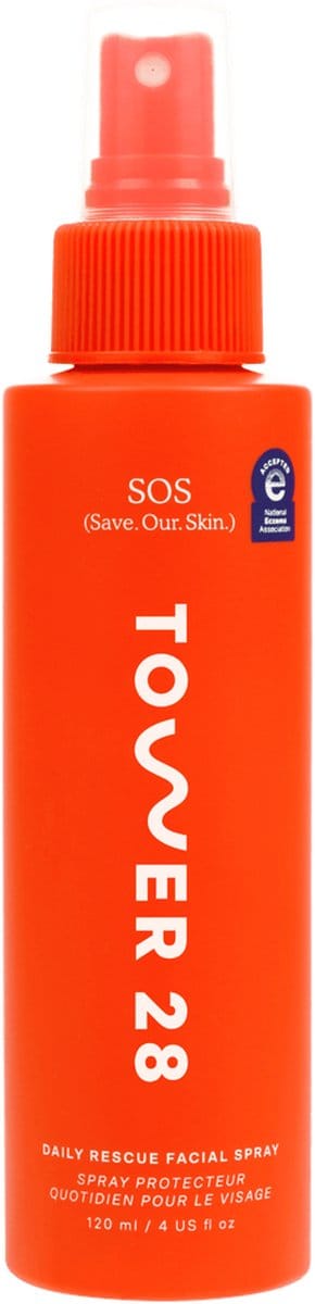 Tower 28 Beauty SOS Daily Rescue Facial Spray - Hypochlorous Acid - Gezichtsspray - Acne & Rosacea - Eczeem - Roodheid & Irritatie - 120ml